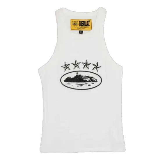 Corteiz 4Starz Alcatraz Women’s Tank Top White