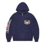 Corteiz Dipset Zip Hoodie Navy