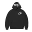 Corteiz Satin C Star Appliqué Hoodie Black