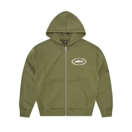 SUPERIOR ROYALE ZIP HOODIE [OLIVE]