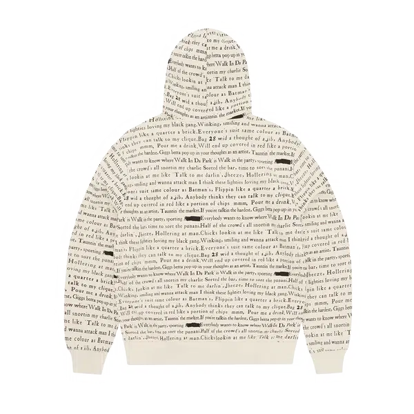 NATIONAL ANTHEM HOODIE [NATURAL]