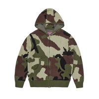 ALCATRAZ HEAVY KNIT ZIP HOODIE [CAMO]