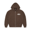 ISLAND PUFF PRINT ZIP HOODIE [BROWN]