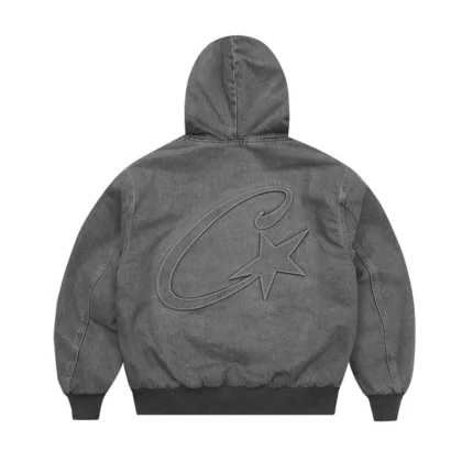 CORTEIZ EMBOSSED C-STAR DENIM WORK JACKET [GREY]