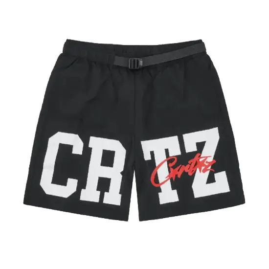 Corteiz Shorts: The Ultimate Style Guide f0r Streetwear Fans 3 Corteiz Crtz Nylon Shorts Black 2