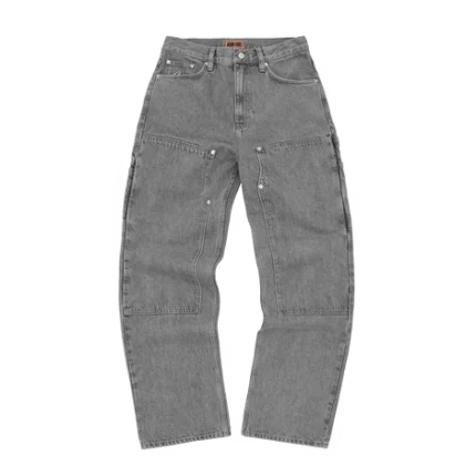 CORTEIZ EMBOSSED C-STAR DENIM WORK PANT [GREY]