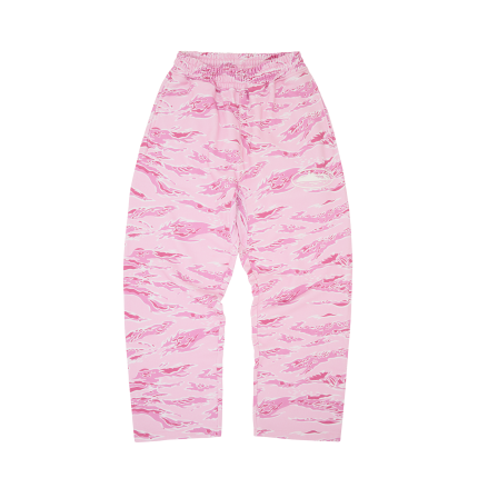 Island Puff Print OPen Sweatpant [Pink Tiger Camo]