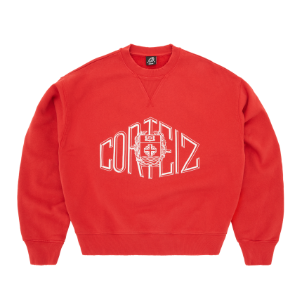 Sophomore Crewneck Red Corteiz Sweatshirt