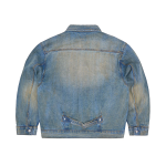 Washed Indigo Panel Denim Jacket