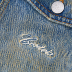 Washed Indigo Panel Denim Jacket