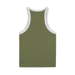 WOMENS CLASSIC TANK TOP OLIVE WHITE