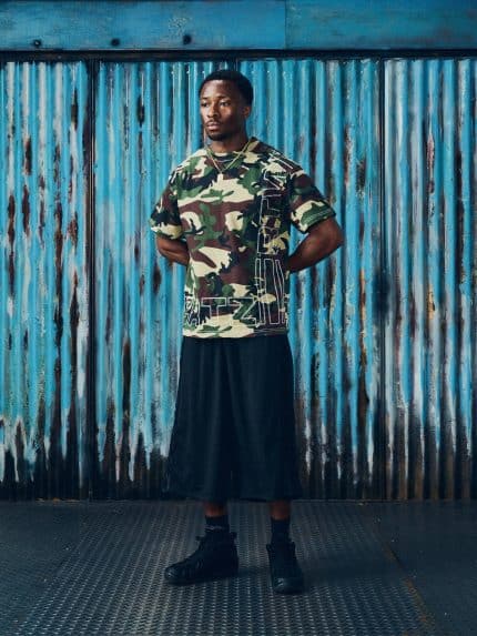 OUTLINE HEAVYWEIGHT TEE WOODLAND CAMO
