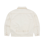 DUAL STRIPE DENIM JACKET OFF WHITE