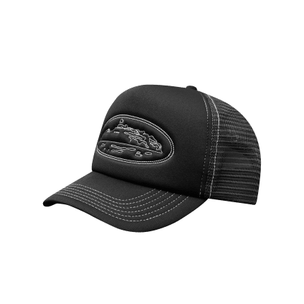 ISLAND OUTLINE TRUCKER HAT BLACK