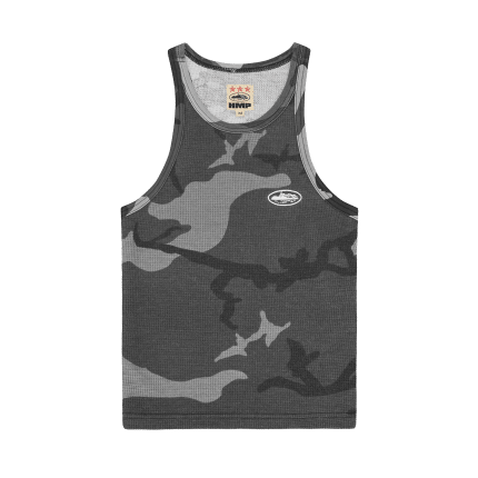 WOMENS CLASSIC TANK TOP BLACK CAMO