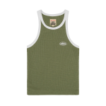 WOMENS CLASSIC TANK TOP OLIVE WHITE