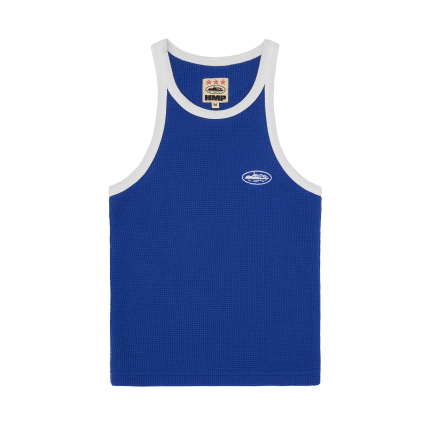WOMENS CLASSIC TANK TOP ROYAL BLUE WHITE