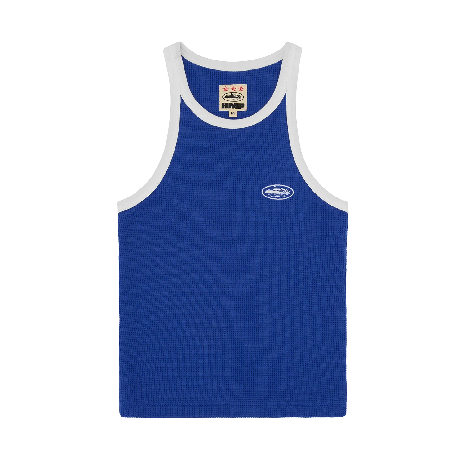 WOMENS CLASSIC TANK TOP ROYAL BLUE WHITE