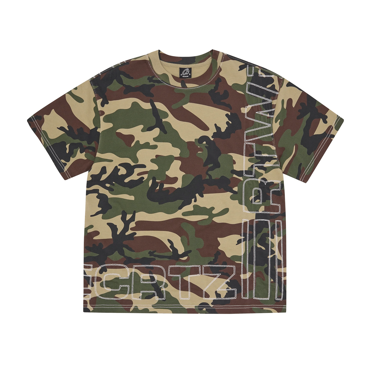 OUTLINE HEAVYWEIGHT TEE WOODLAND CAMO