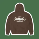 ISLAND PUFF PRINT ZIP HOODIE [BROWN]