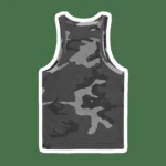 WOMENS CLASSIC TANK TOP BLACK CAMO