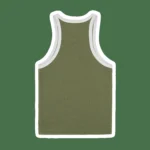 WOMENS CLASSIC TANK TOP OLIVE WHITE