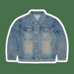 Washed Indigo Panel Denim Jacket