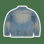 Washed Indigo Panel Denim Jacket
