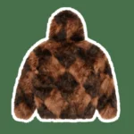 DIAMOND HOODED FUR JACKET