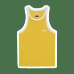 WOMENS CLASSIC TANK TOP YELLOW WHITE