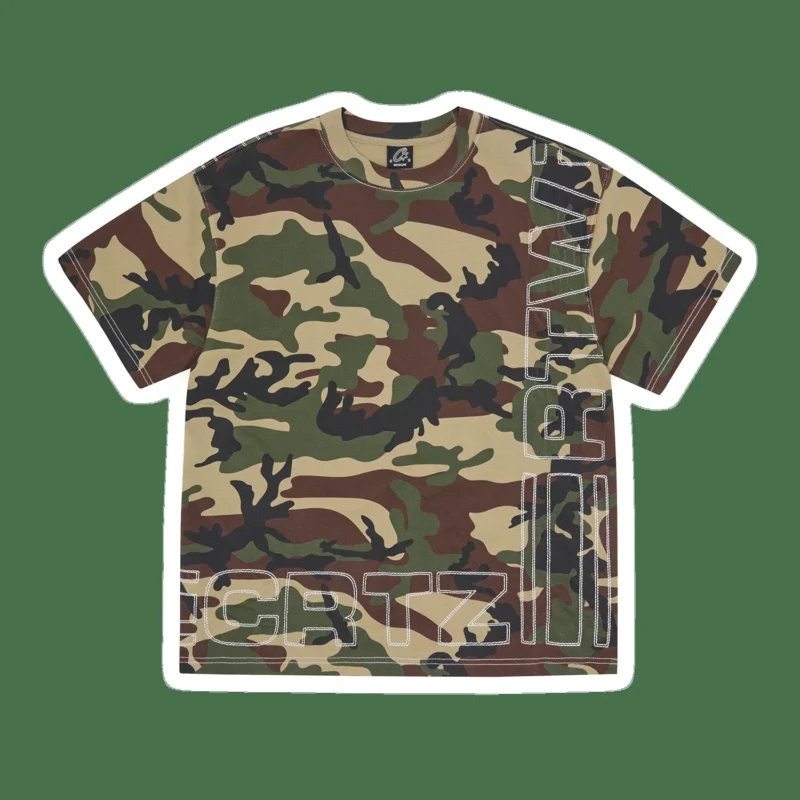OUTLINE HEAVYWEIGHT TEE WOODLAND CAMO