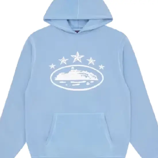 Corteiz 5 Starz Alcatraz Hoodie Baby Blue 1 1