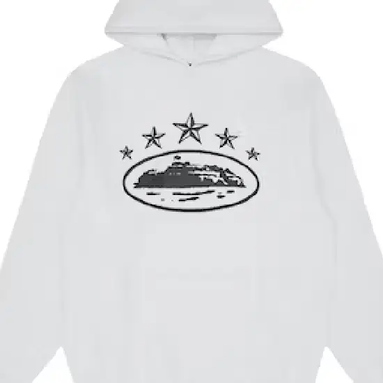 Corteiz 5 Starz Alcatraz Hoodie White 1 1 1