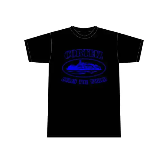 Corteiz Alcatraz T-Shirt Black/Blue