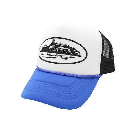 Corteiz-Alcatraz-Trucker-Hat-Black-Royal corteiz hat,