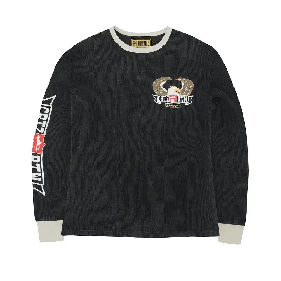 Corteiz Dipset Eagle Sweatshirt Washed Black 1