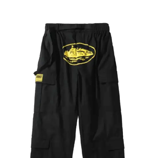 Corteiz Purp Guerillaz Cargos Black Yellow 1
