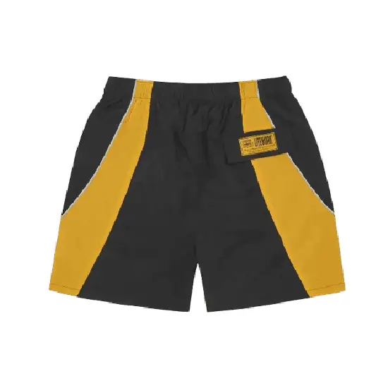Corteiz Spring Shorts Black Yellow 1