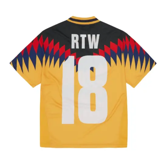 Corteiz Club RTW Football T Shirt Yellow 4