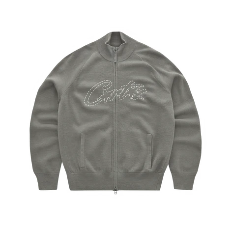CORTEIZ ALLSTARZ KNIT ZIP UP [GULLY GREY]