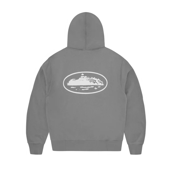 CORTEIZ ISLAND PUFF PRINT ZIP HOODIE [GULLY GREY]