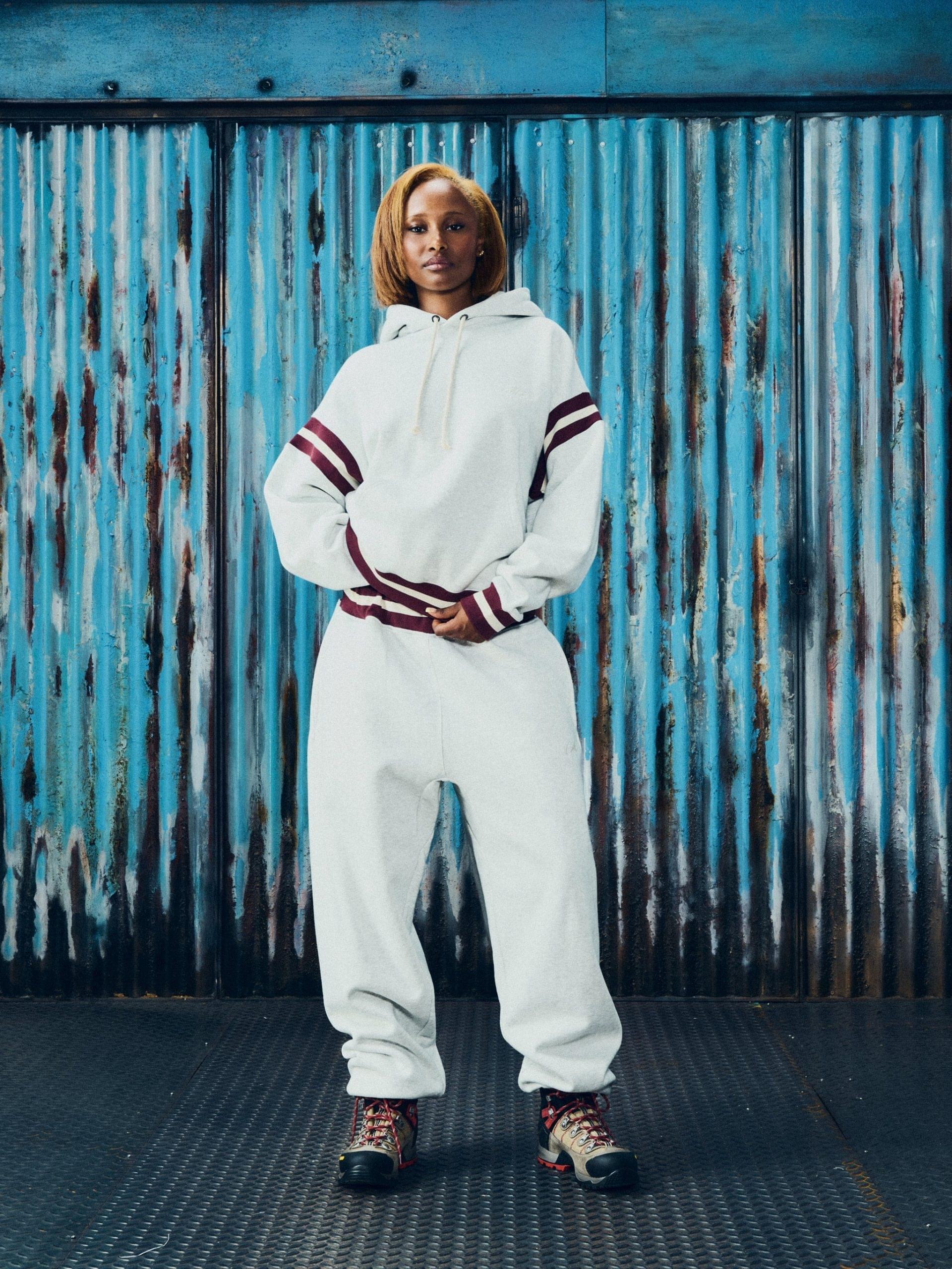 HMP Stripe Rib Hoodie