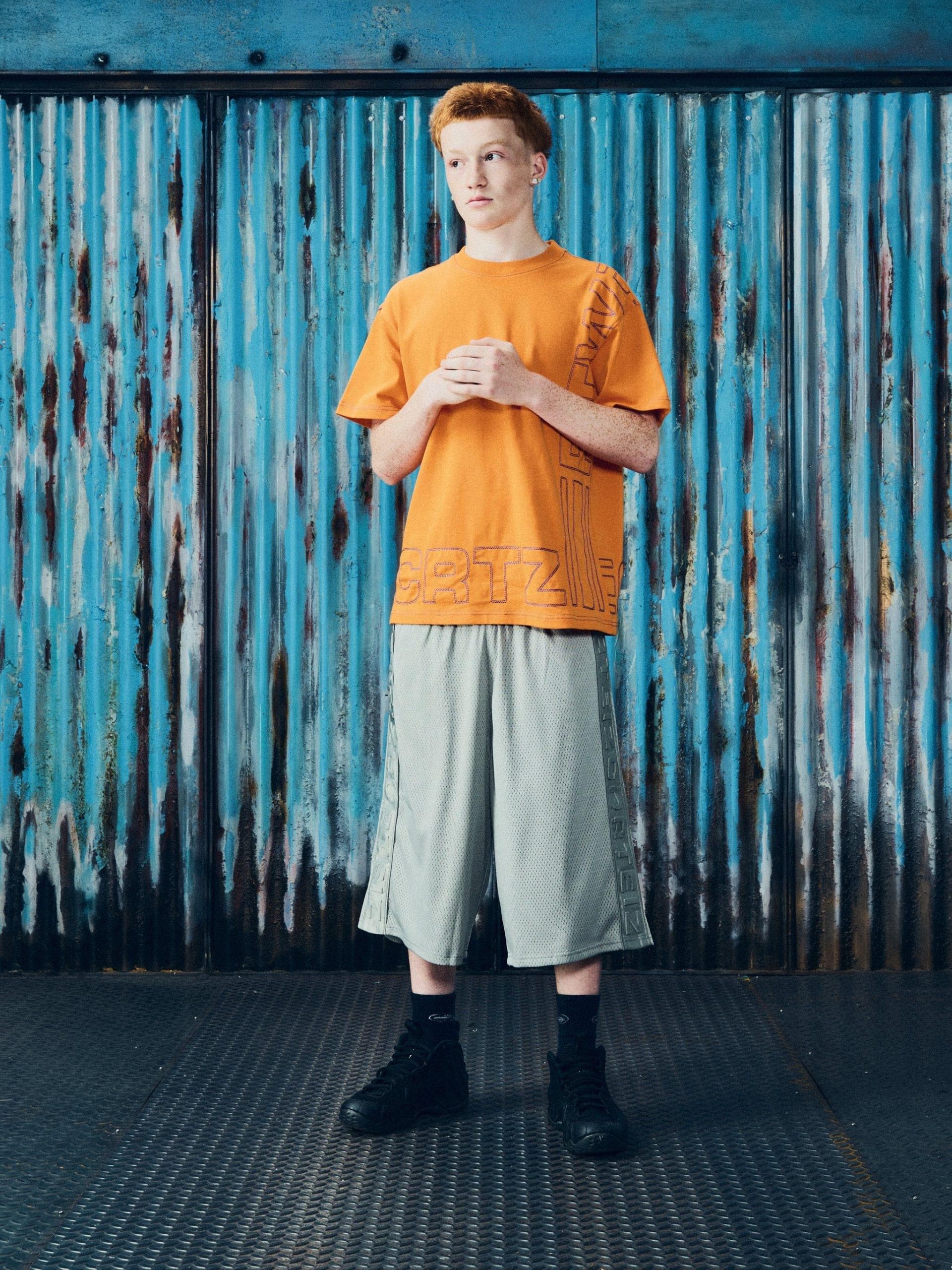 OUTLINE HEAVYWEIGHT TEE ORANGE