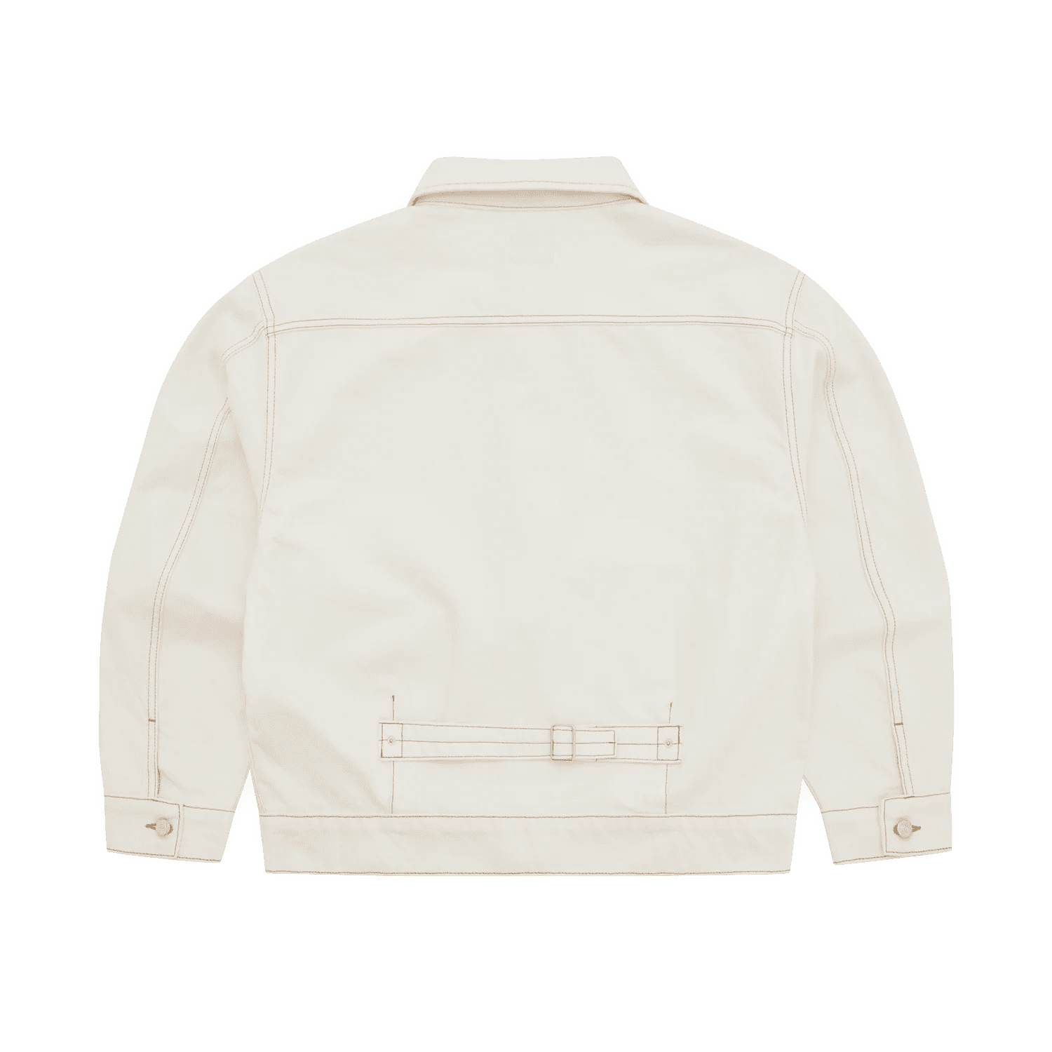 DUAL STRIPE DENIM JACKET OFF WHITE