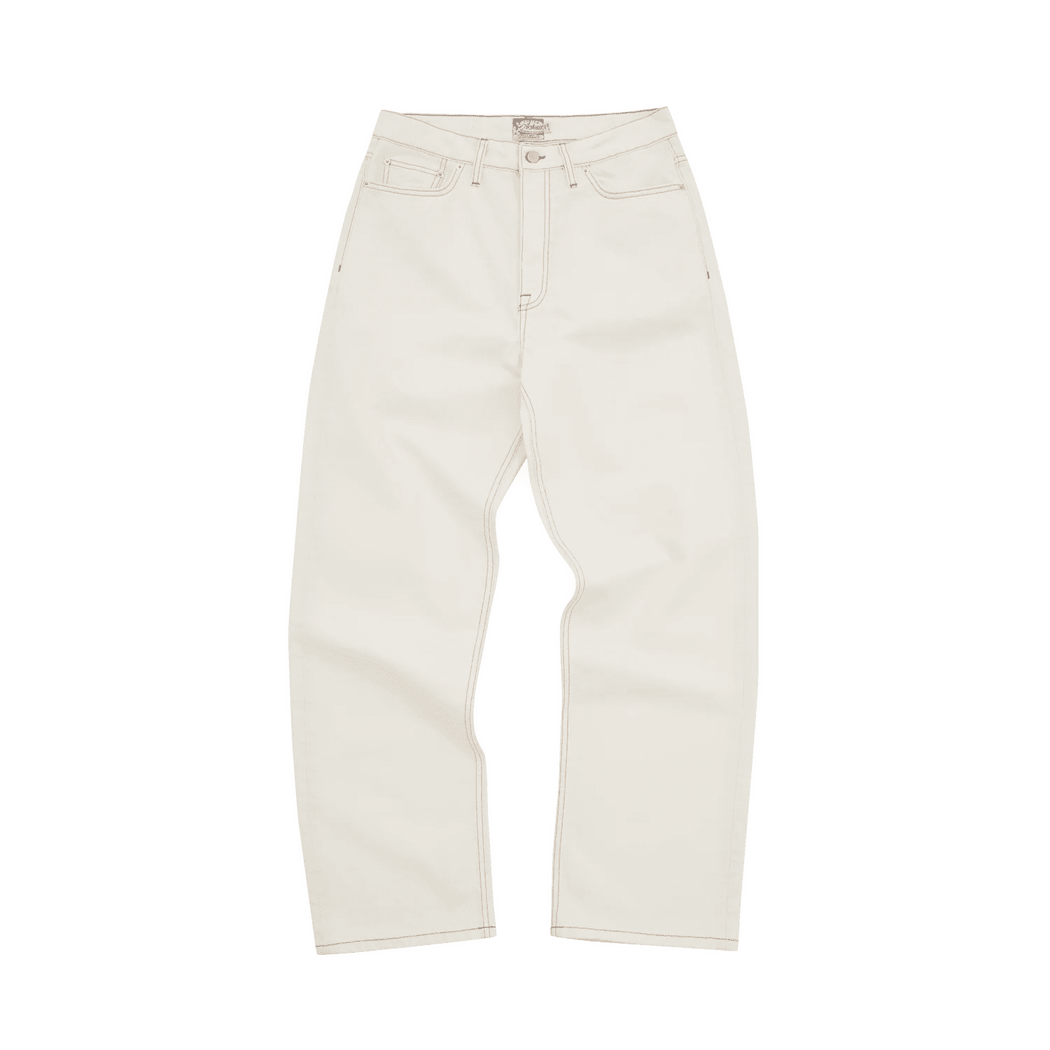 DUAL STRIPE BAGGY JEANS OFF WHITE